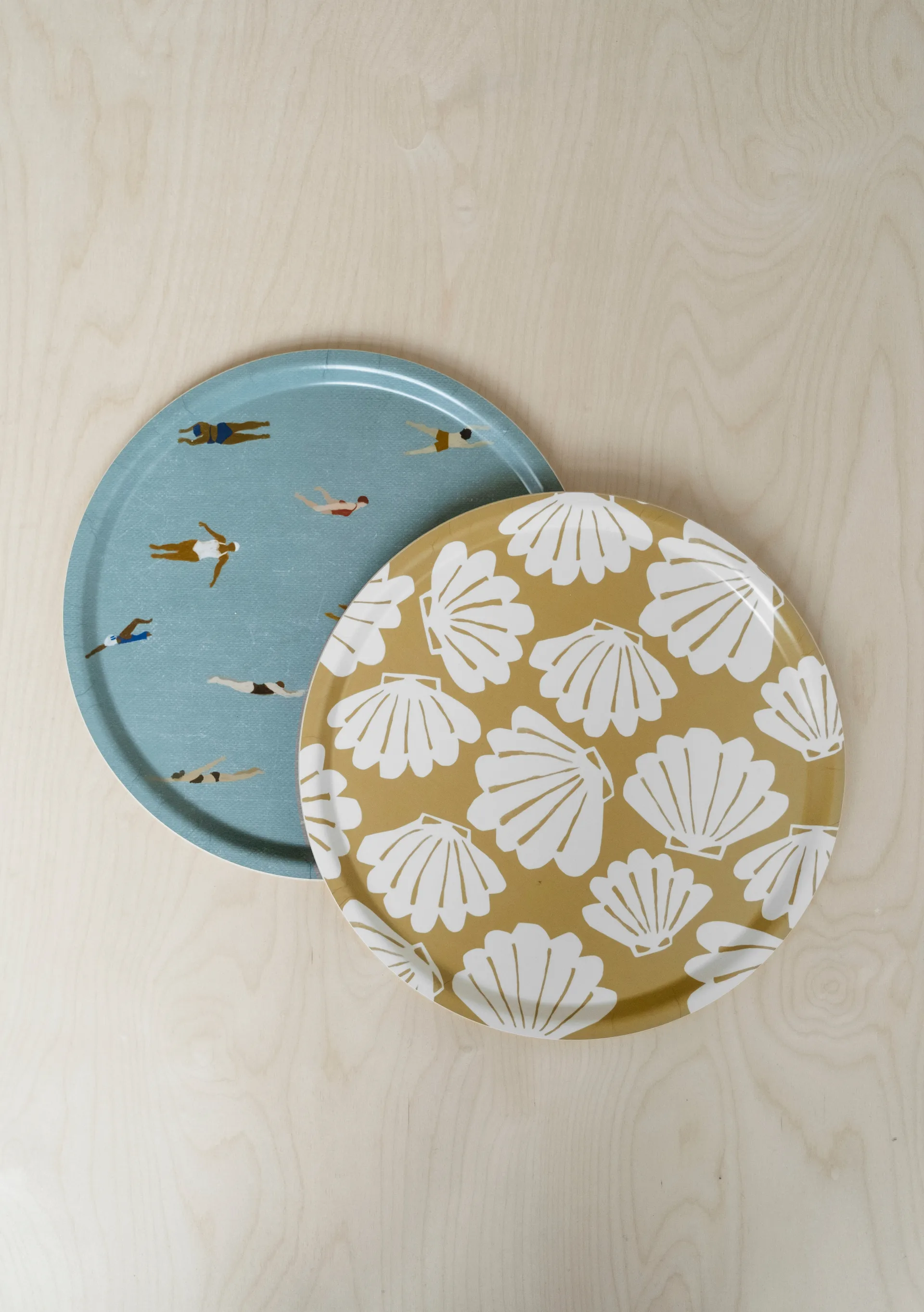 Swimmers トレイ Ø38 cm, Beige Fine Little Day | ファインリトルデイ