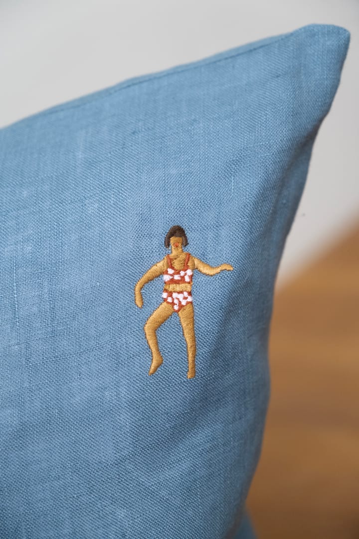 Swimmers クッションカバー 45x45 cm, Blue Fine Little Day | ファインリトルデイ