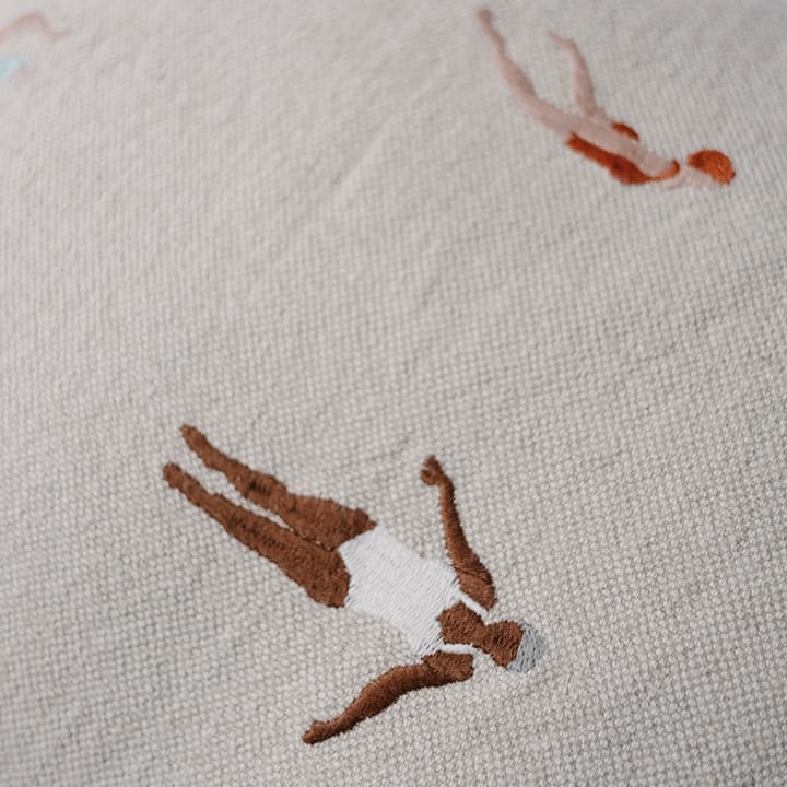 Swimmers クッションカバー 48x48 cm, beige Fine Little Day | ファインリトルデイ