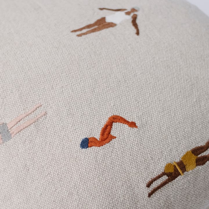 Swimmers クッションカバー 48x48 cm, beige Fine Little Day | ファインリトルデイ
