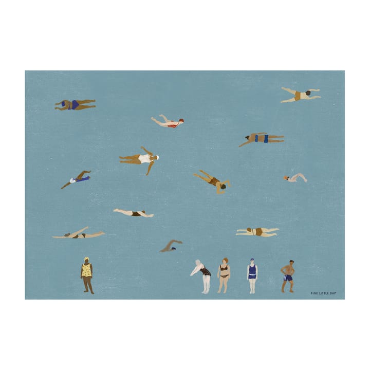Swimmers ポスター - 50x70 cm - Fine Little Day | ファインリトルデイ
