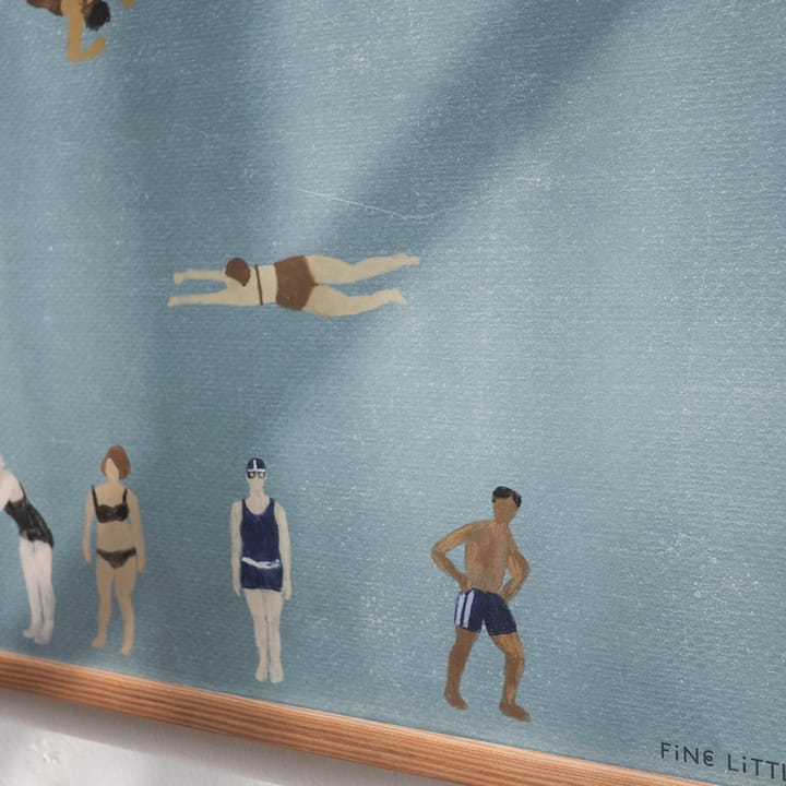 Swimmers ポスター, Blue, 50x70 cm Fine Little Day | ファインリトルデイ