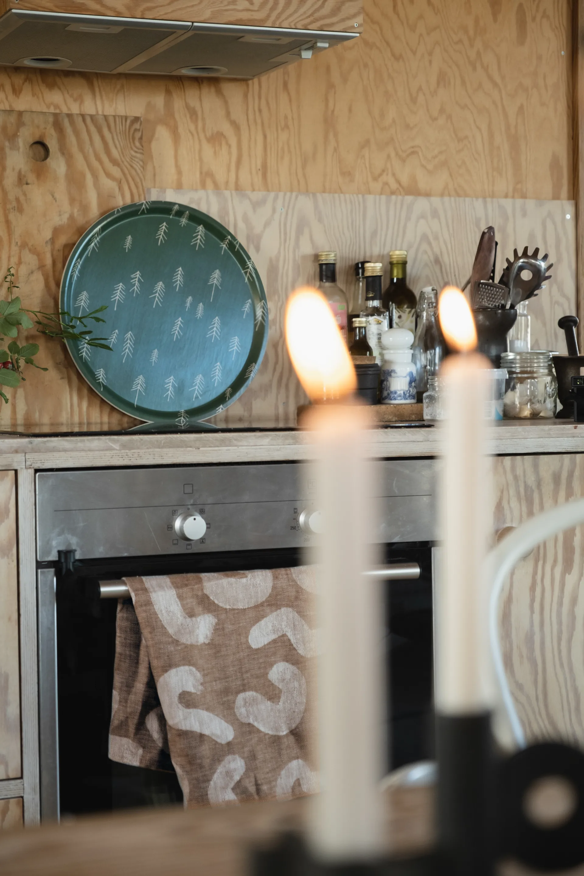 Tall トレイ Ø38 cm, Green-nude Fine Little Day | ファインリトルデイ