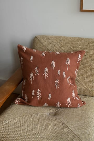 Tall クッションカバー 48x48 cm - Terracotta-white - Fine Little Day | ファインリト�ルデイ