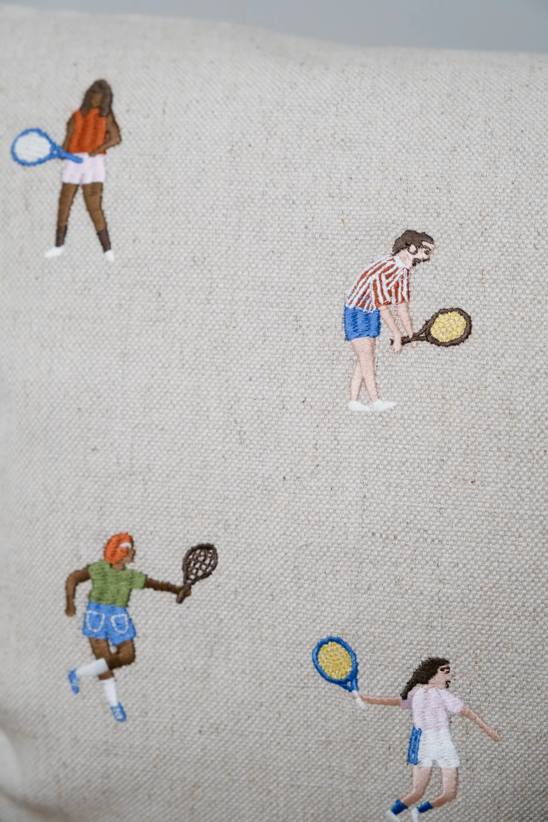 Tennis ピローケース 48x48 cm, Natural Fine Little Day | ファインリトルデイ