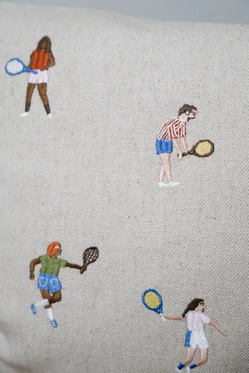 Tennis ピローケース 48x48 cm - Natural - Fine Little Day | ファインリトルデイ