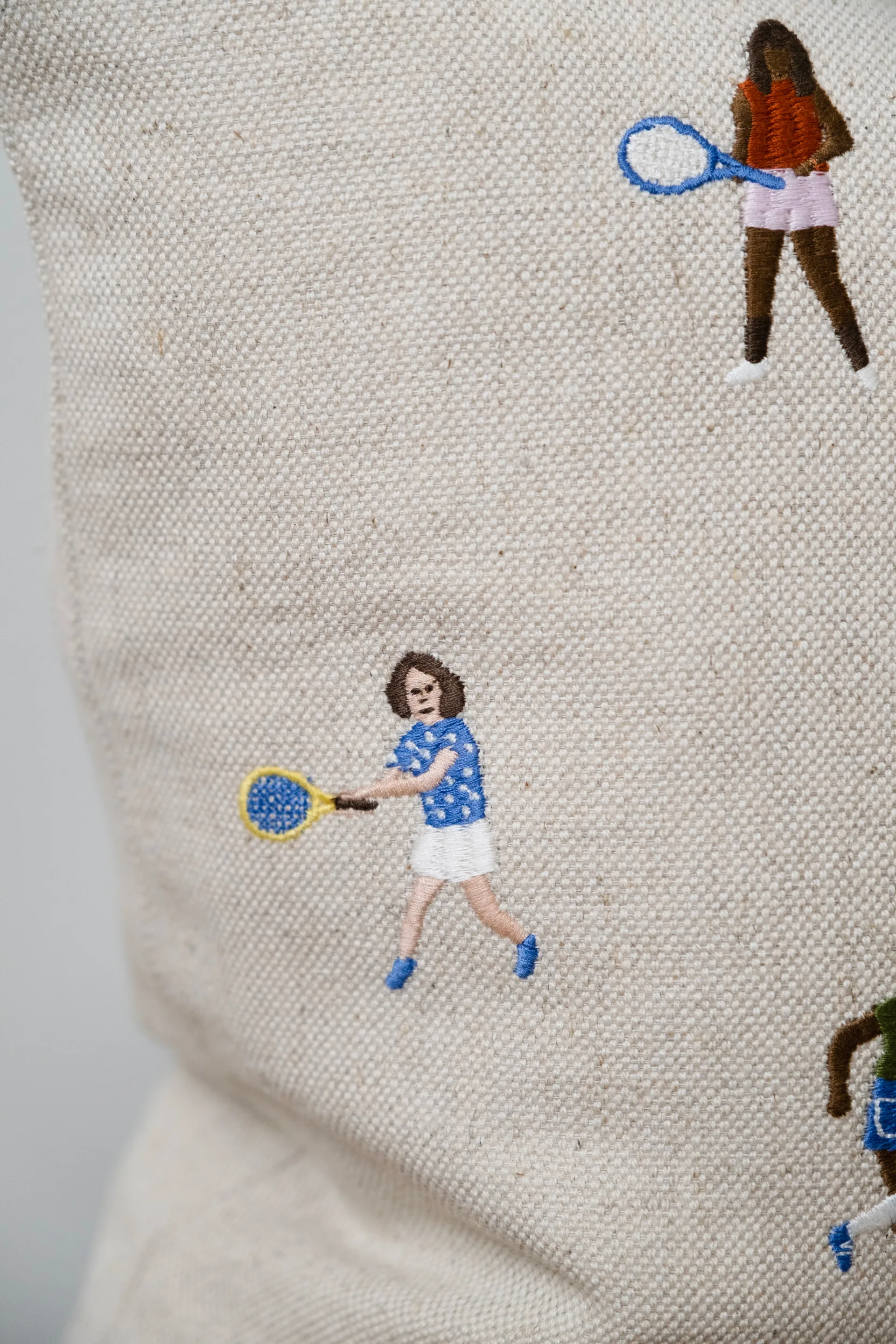 Tennis ピローケース 48x48 cm, Natural Fine Little Day | ファインリトルデイ