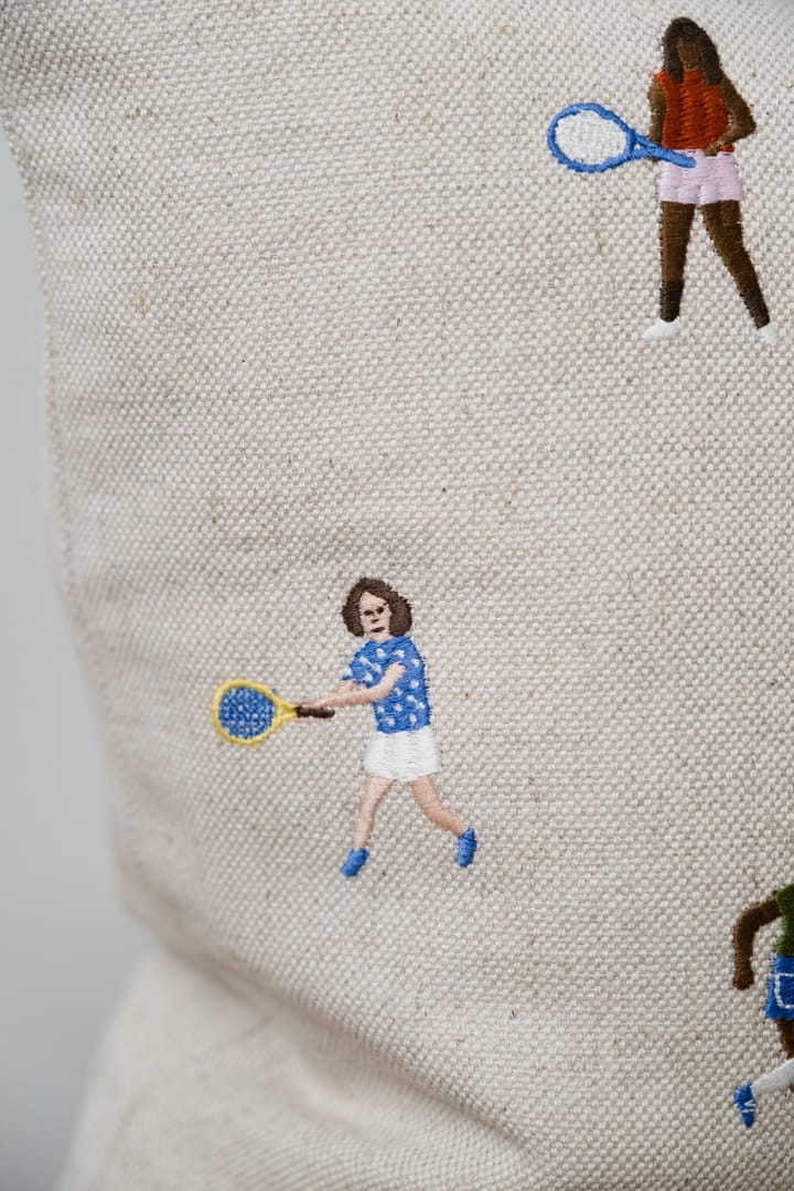 Tennis クッションカバー 48x48cm, Natural Fine Little Day | ファインリトルデイ