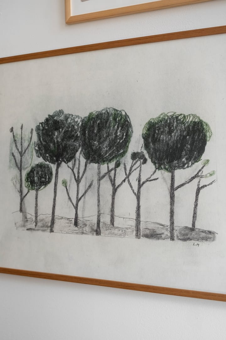 Trees ポスター 50x70 cm, Black- off white Fine Little Day | ファインリトルデイ
