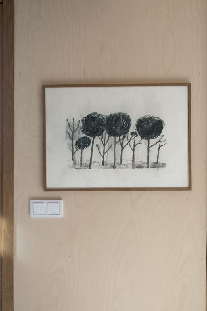 Trees ポスター 50x70 cm, Black- off white Fine Little Day | ファインリトルデイ
