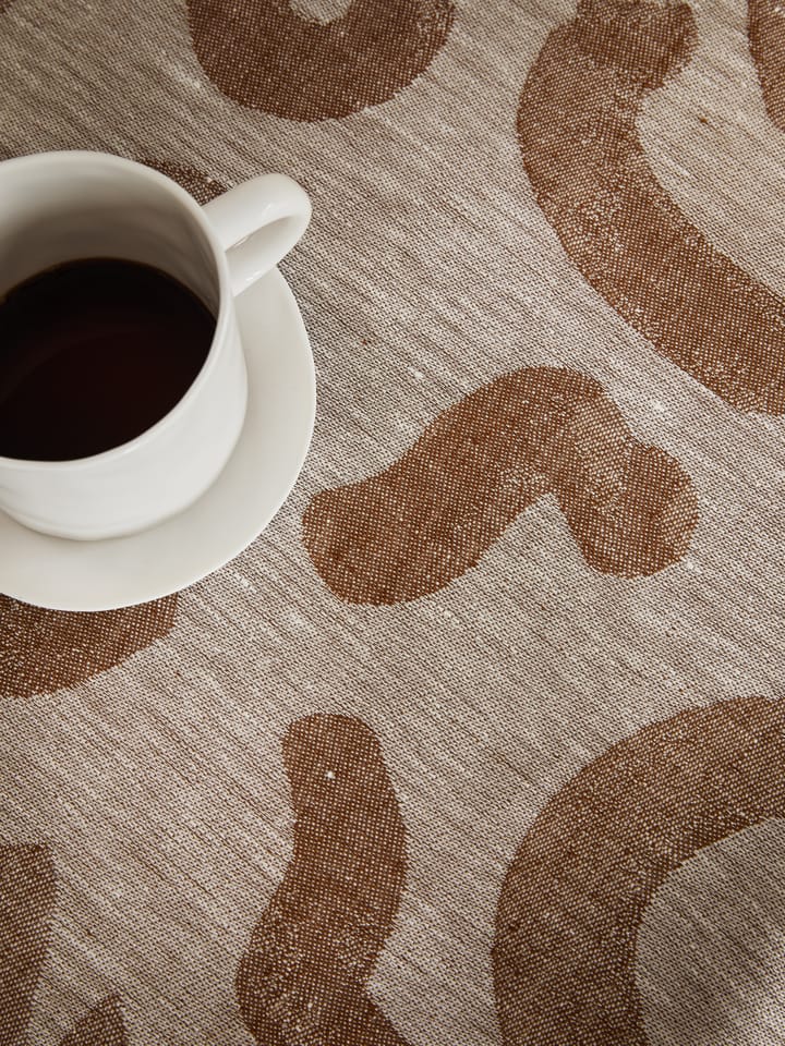 Udon テーブルクロス 147x250 cm, Brown Fine Little Day | ファインリトルデイ