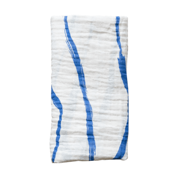 Våg muslin �スロー 120x120 cm - Blue - Fine Little Day | ファインリトルデイ