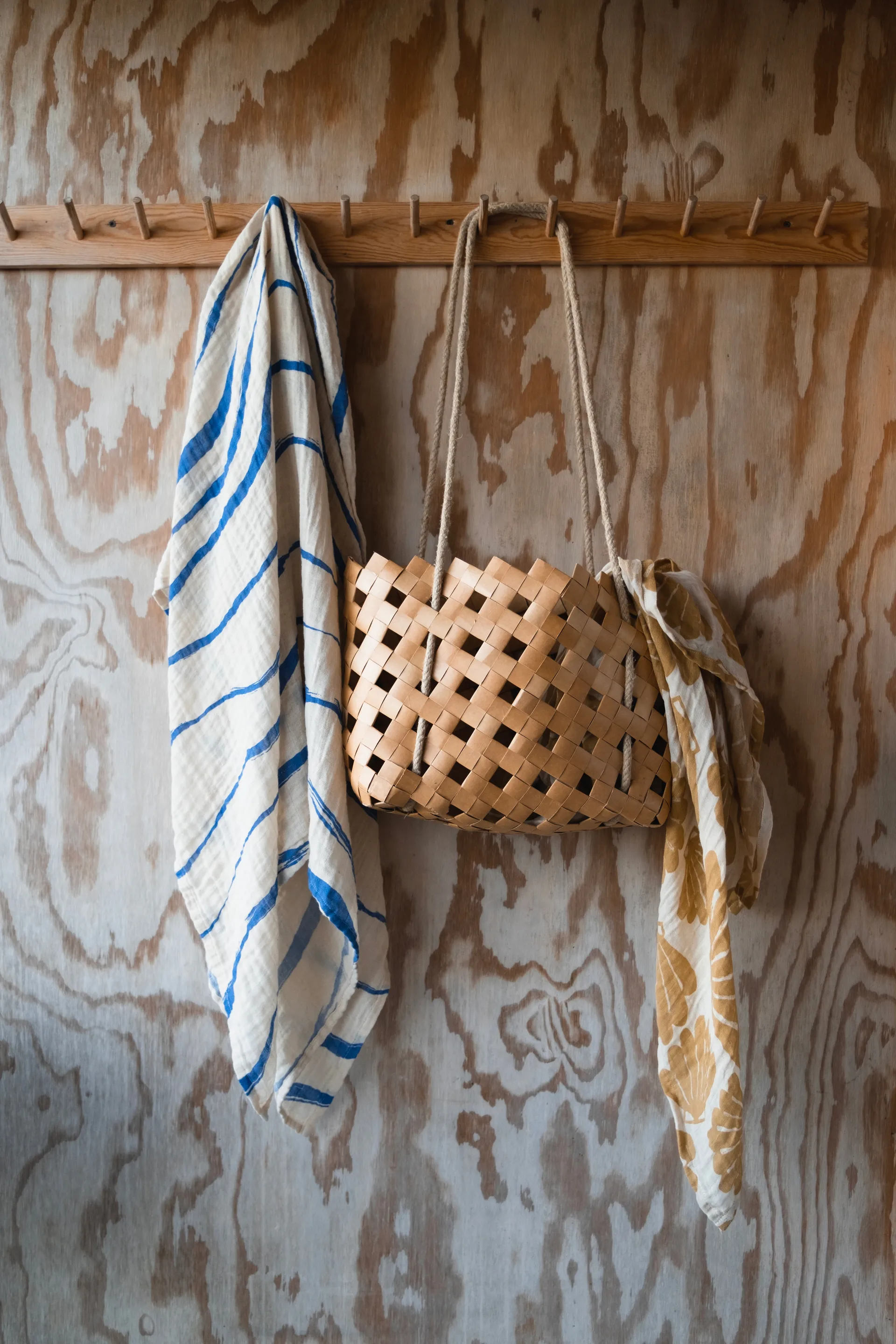 Våg muslin スロー 120x120 cm, Blue Fine Little Day | ファインリトルデイ