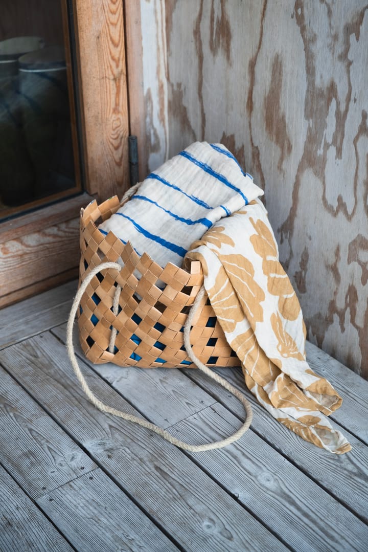 Våg muslin スロー 120x120 cm, Blue Fine Little Day | ファインリトルデイ