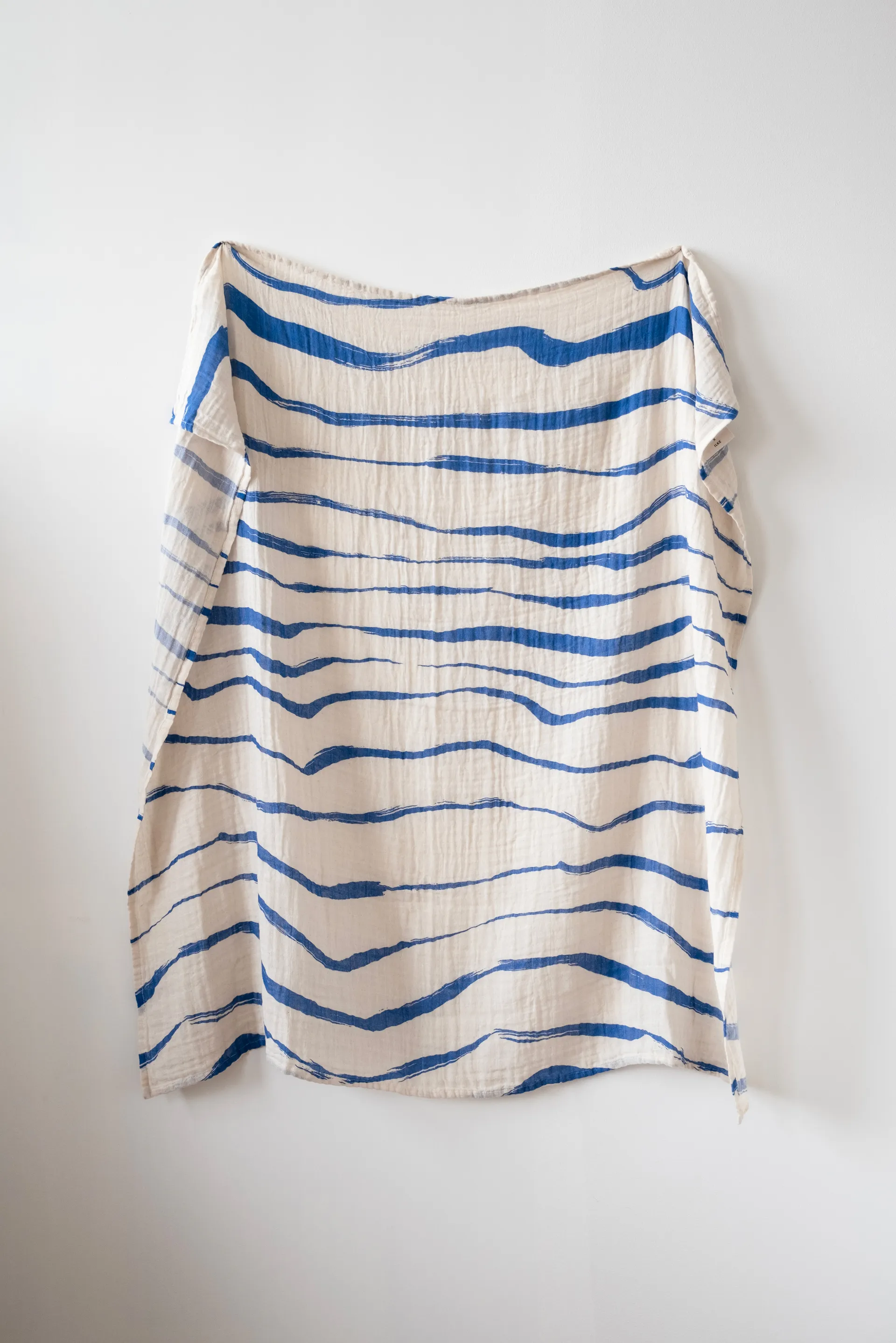 Våg muslin スロー 120x120 cm, Blue Fine Little Day | ファインリトルデイ