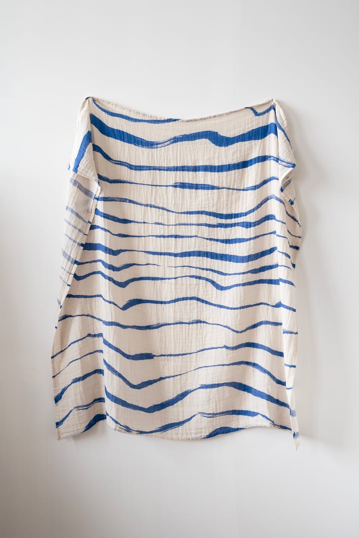 Våg muslin スロー 120x120 cm, Blue Fine Little Day | ファインリトルデイ