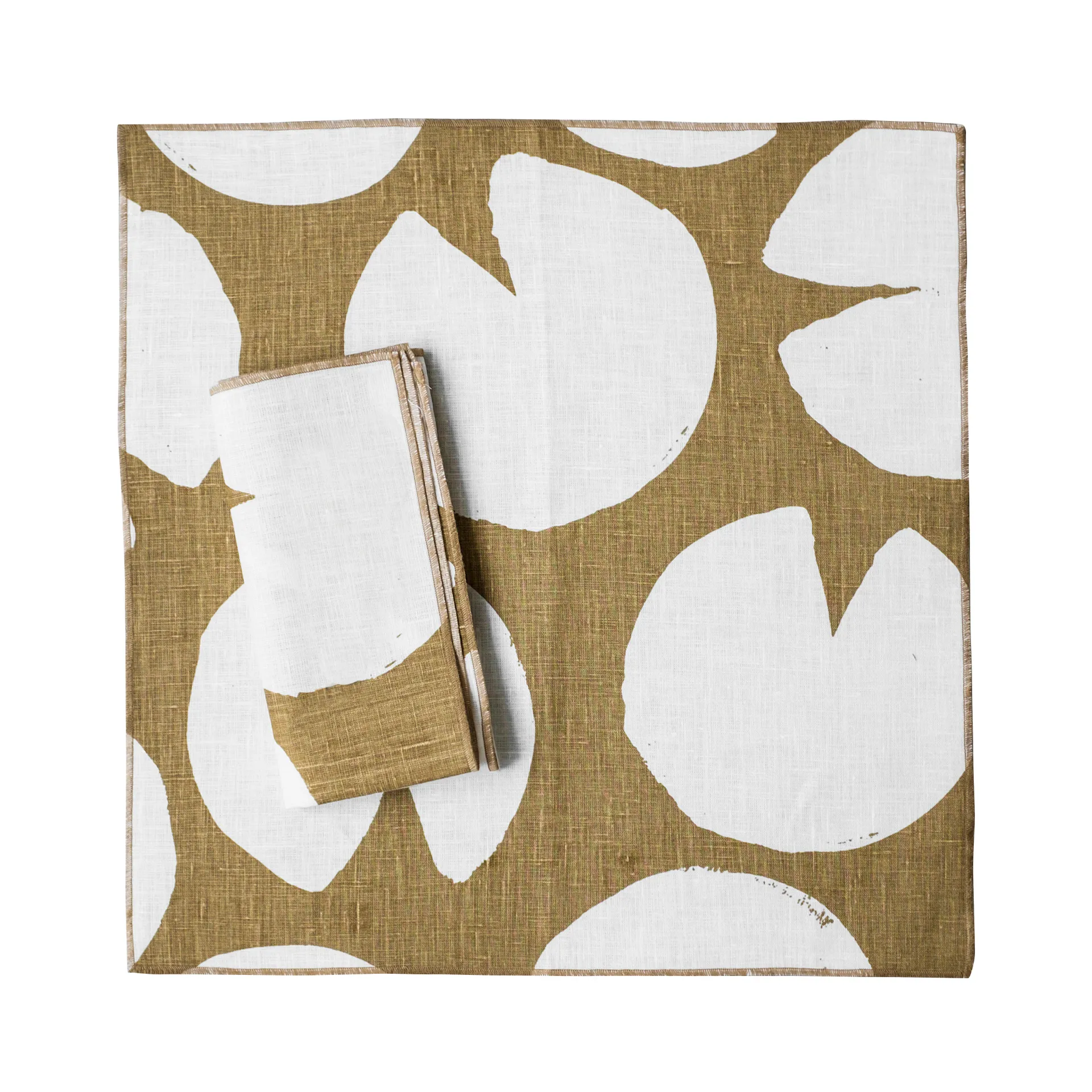 Water Lilies リネン ナプキン 2パック, mustard (yellow) Fine Little Day | ファインリトルデイ