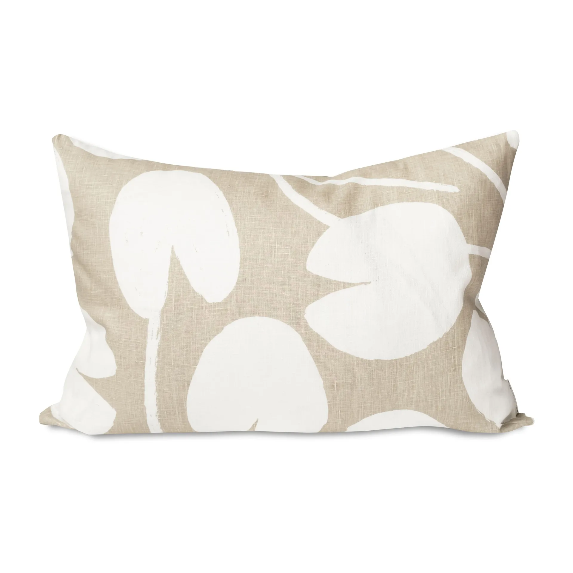 Water lilies ピローケース 48x68 cm, Sand-White Fine Little Day | ファインリトルデイ
