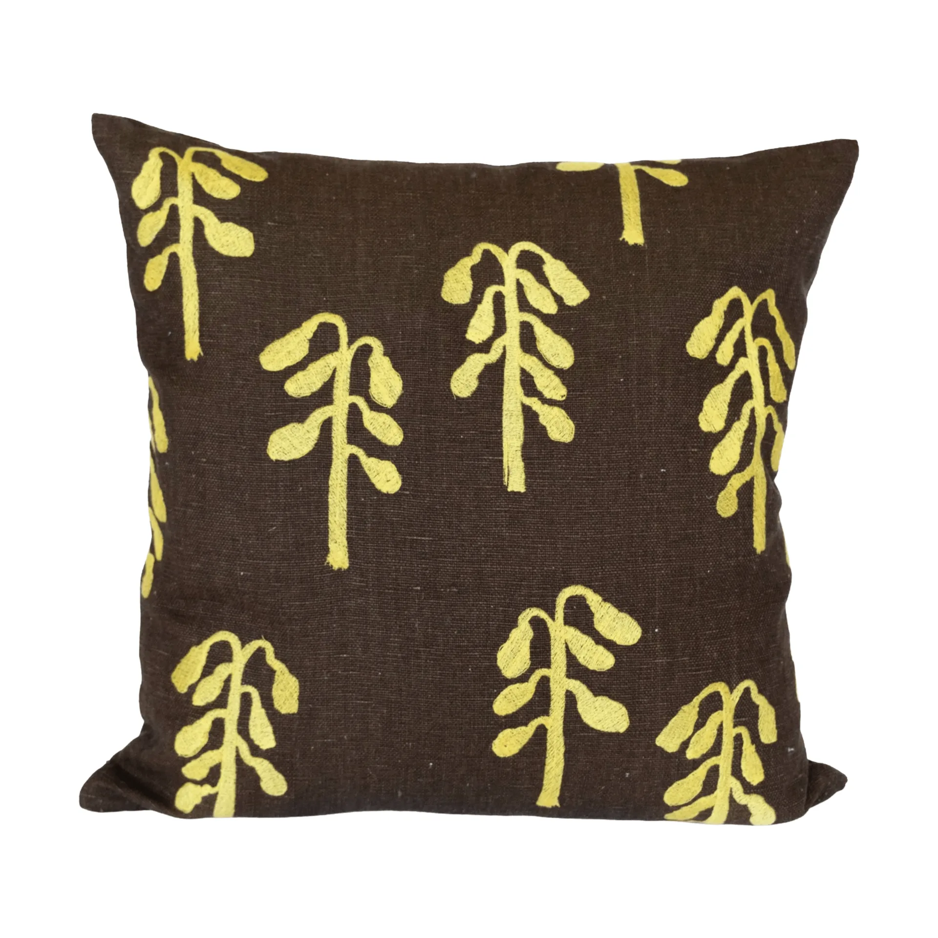 Weeping birch クッションカバー, Brown-yellow, 48x48 cm Fine Little Day | ファインリトルデイ