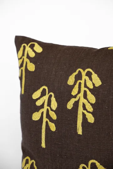Weeping birch クッションカバー - Brown-yellow, 48x48 cm - Fine Little Day | ファインリトルデイ