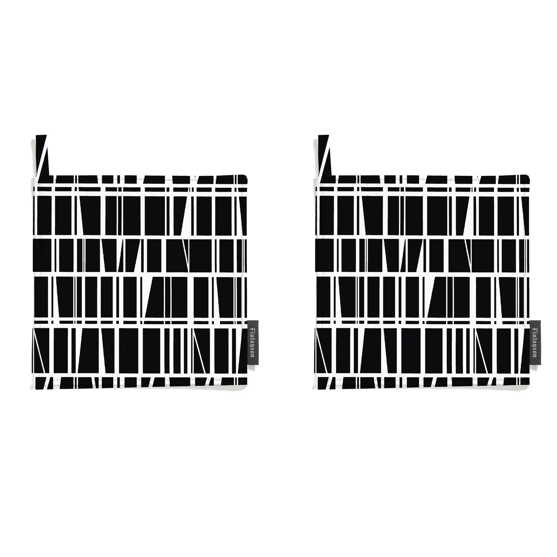 Coronna オーブンミット 2パック, Black - White Finlayson | フィンレイソン