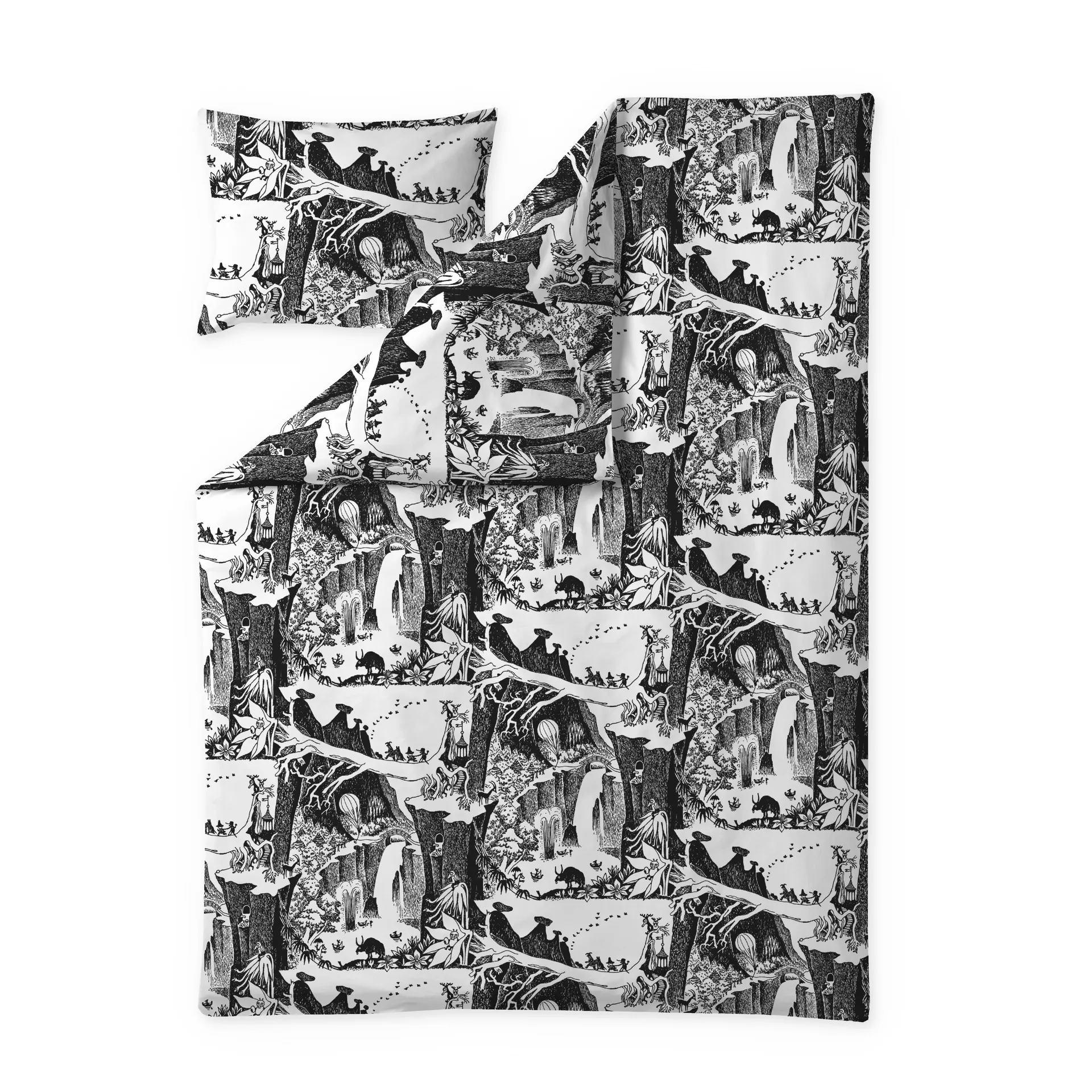 ムーミン アドベンチャーs ベッドセット, Black - White Finlayson | フィンレイソン