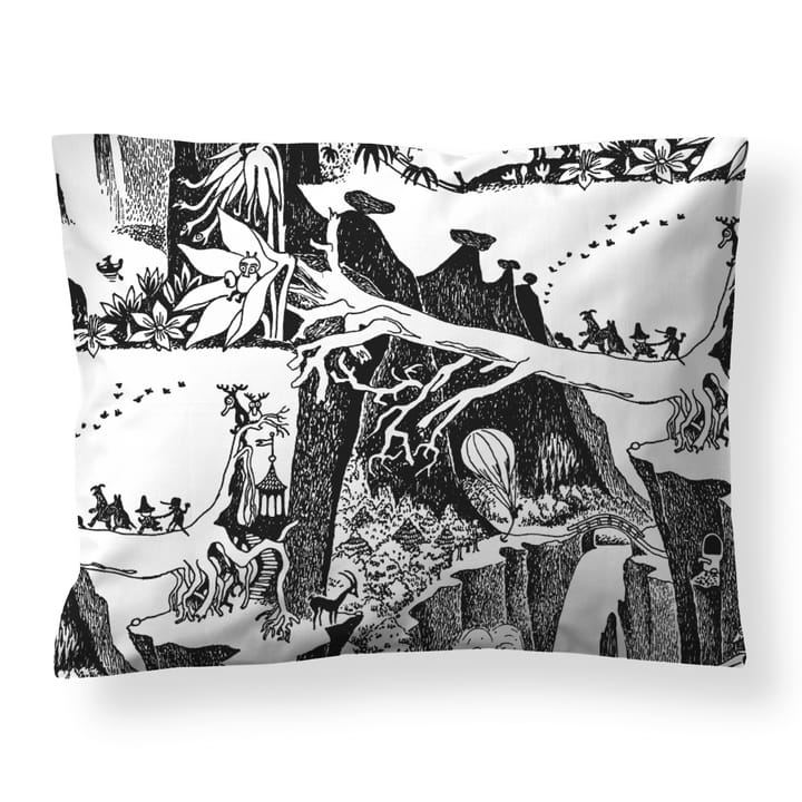 ムーミン アドベンチャーs ピローケース, Black - White Finlayson | フィンレイソン