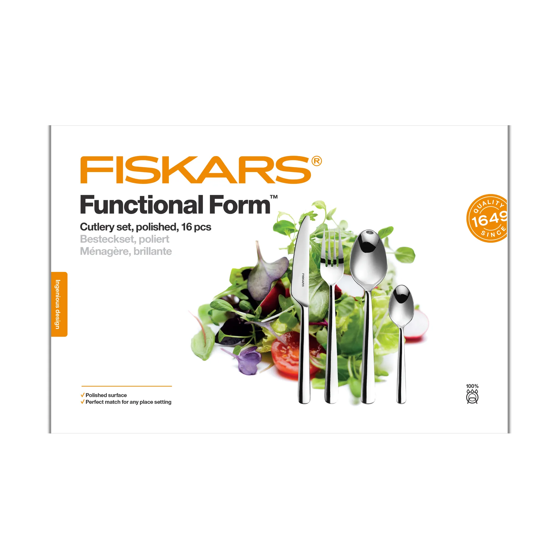 Functional Form カトラリー スムーズ, 16 pieces Fiskars | フィスカース