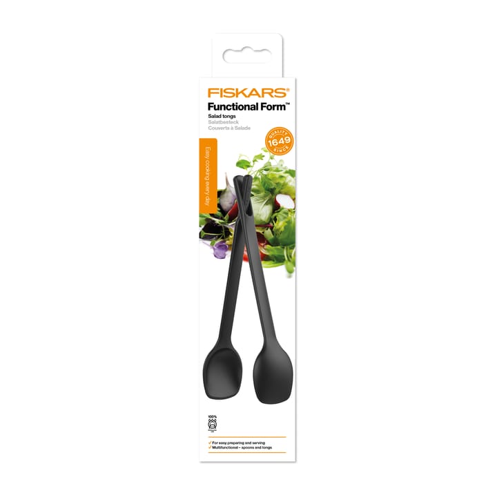 Functional Form サラダカトラリー 2個セット, Black Fiskars | フィスカース