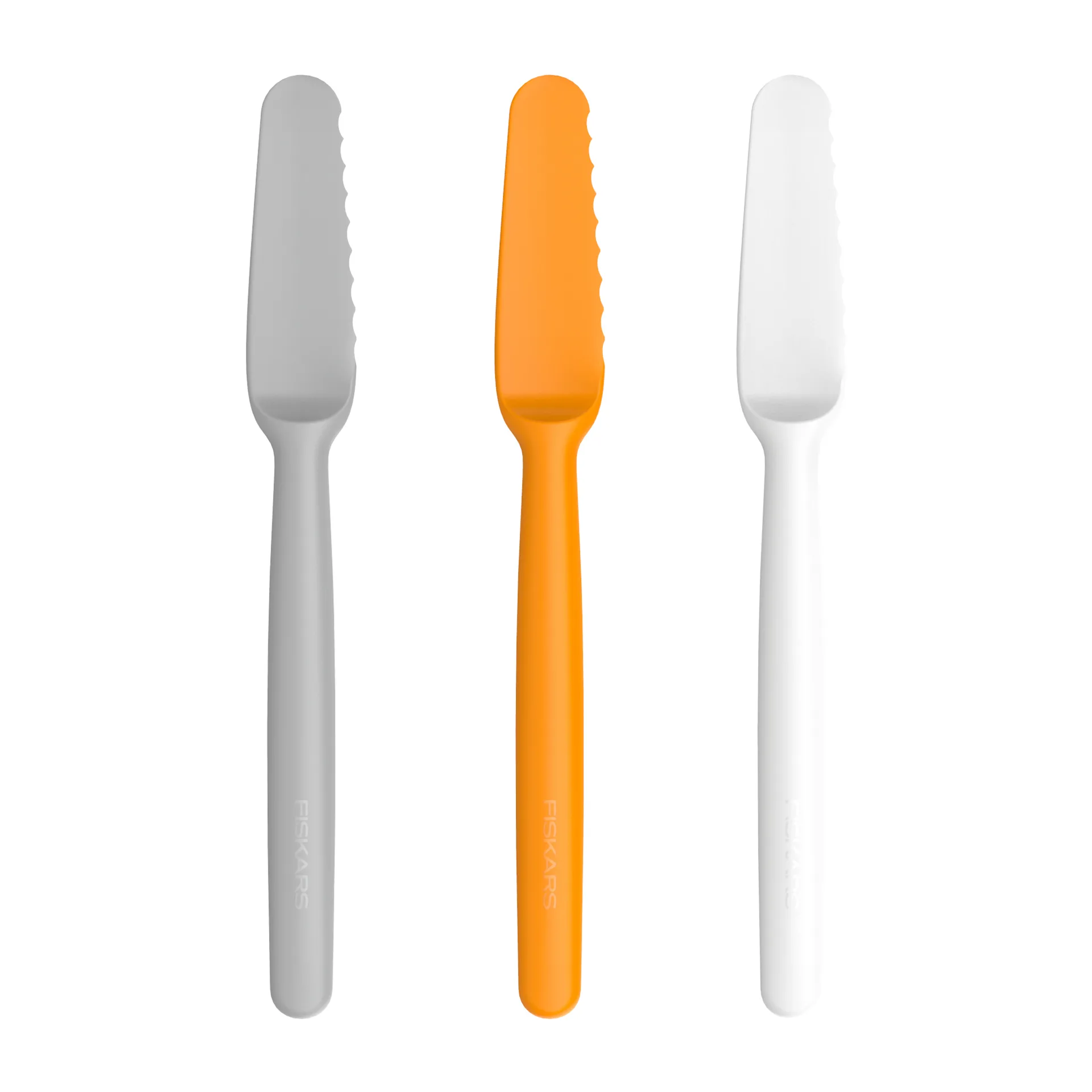 Functional Form バターナイフ 3パック, grey-orange-white Fiskars | フィスカース