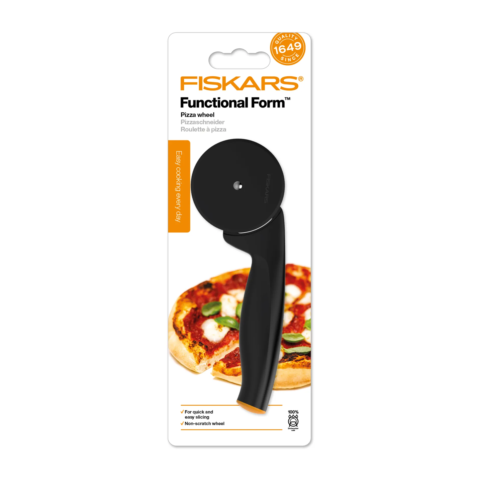 Functional Form ピザカッター, Black Fiskars | フィスカース