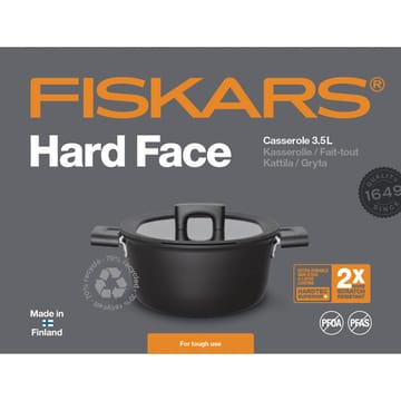 Hard Face キャセロール 蓋付き - 3.5 l - Fiskars | フィスカース