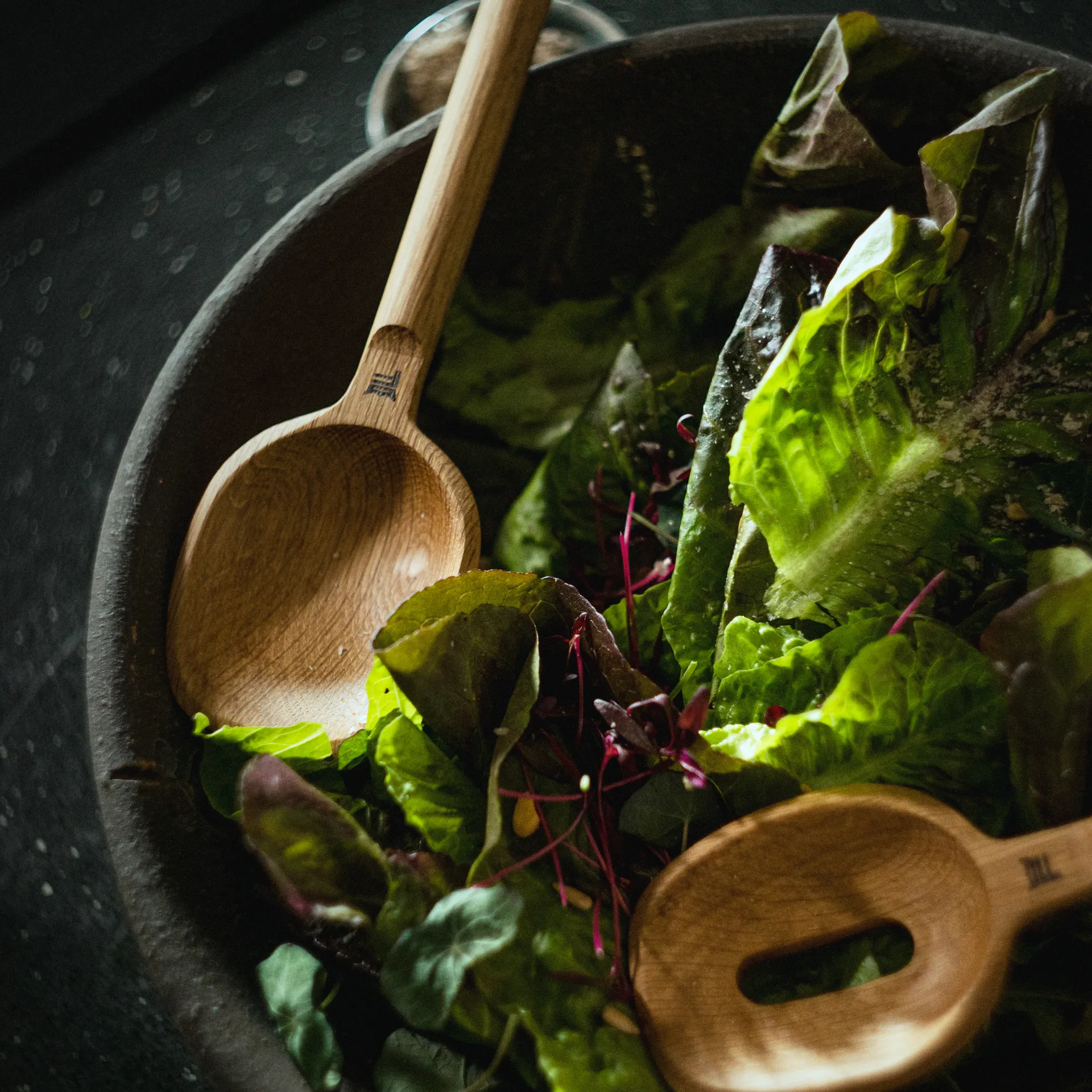 Norden スプーン 2パック, Oak-stainless steel Fiskars | フィスカース