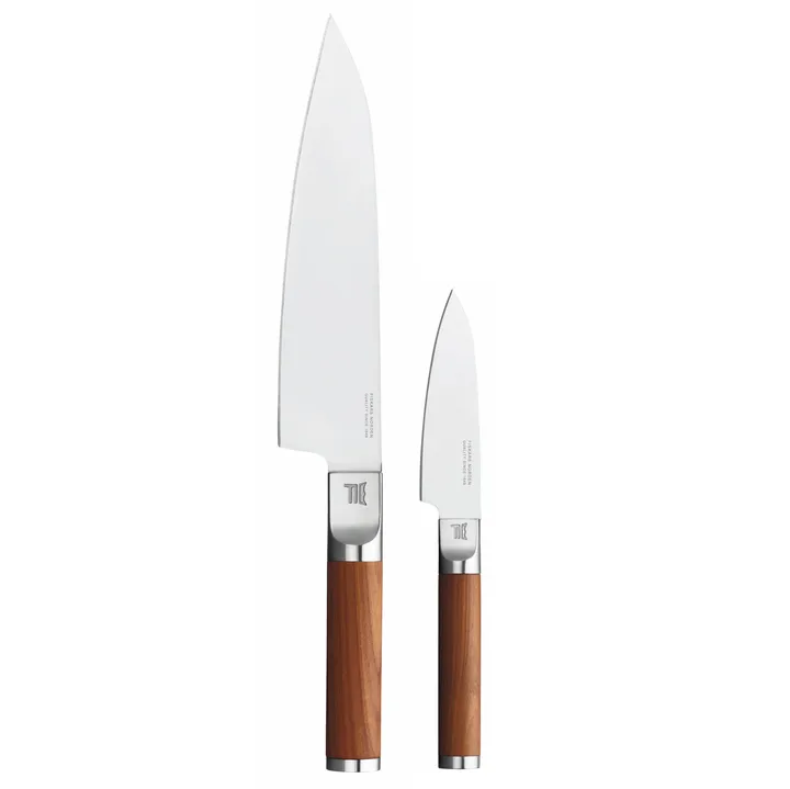 Norden シェフナイフ + 野菜用ナイフ ナイフセット 2点 - Stainless steel-birch - Fiskars | フィスカース