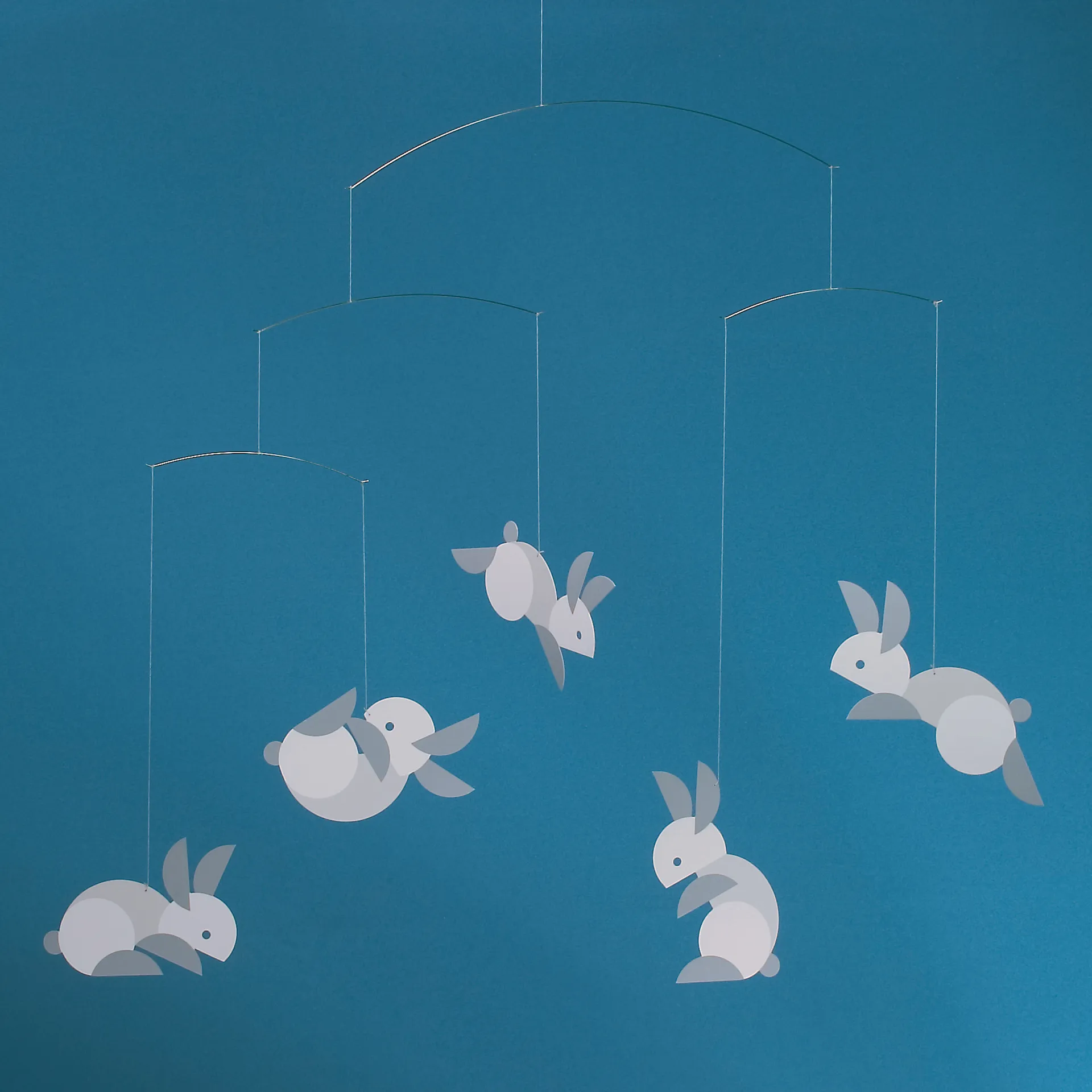 Circular bunnies モビール, multi Flensted Mobiles | フレンステッドモビール