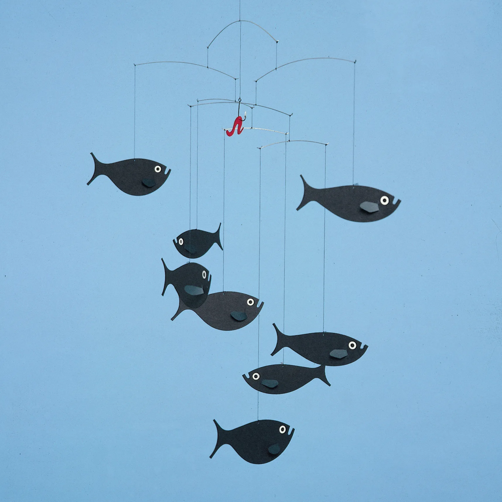 Shoal of fish モビール, black Flensted Mobiles | フレンステッドモビール