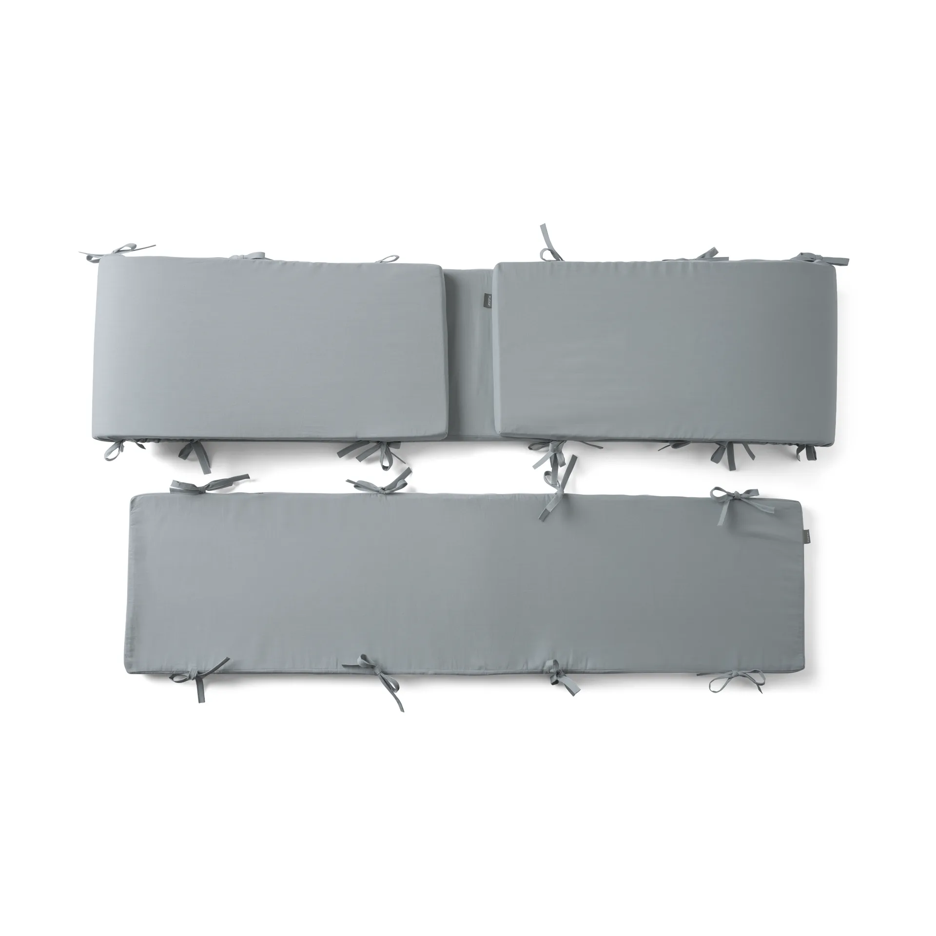 Dawn ベビーベッド ガード 2.5x30x372 cm, Blue FLEXA