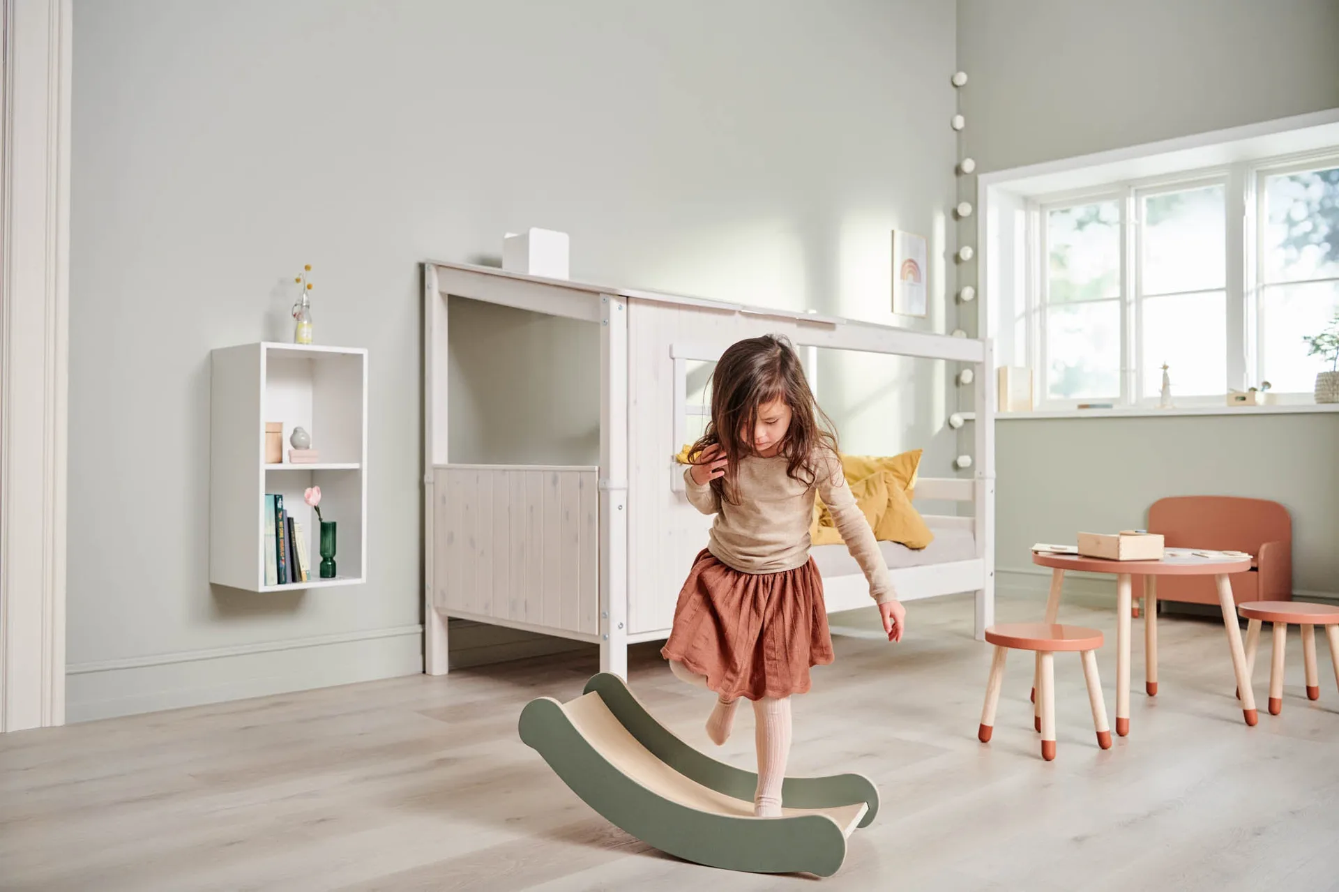 Play バランスボード 32x69 cm, Green FLEXA