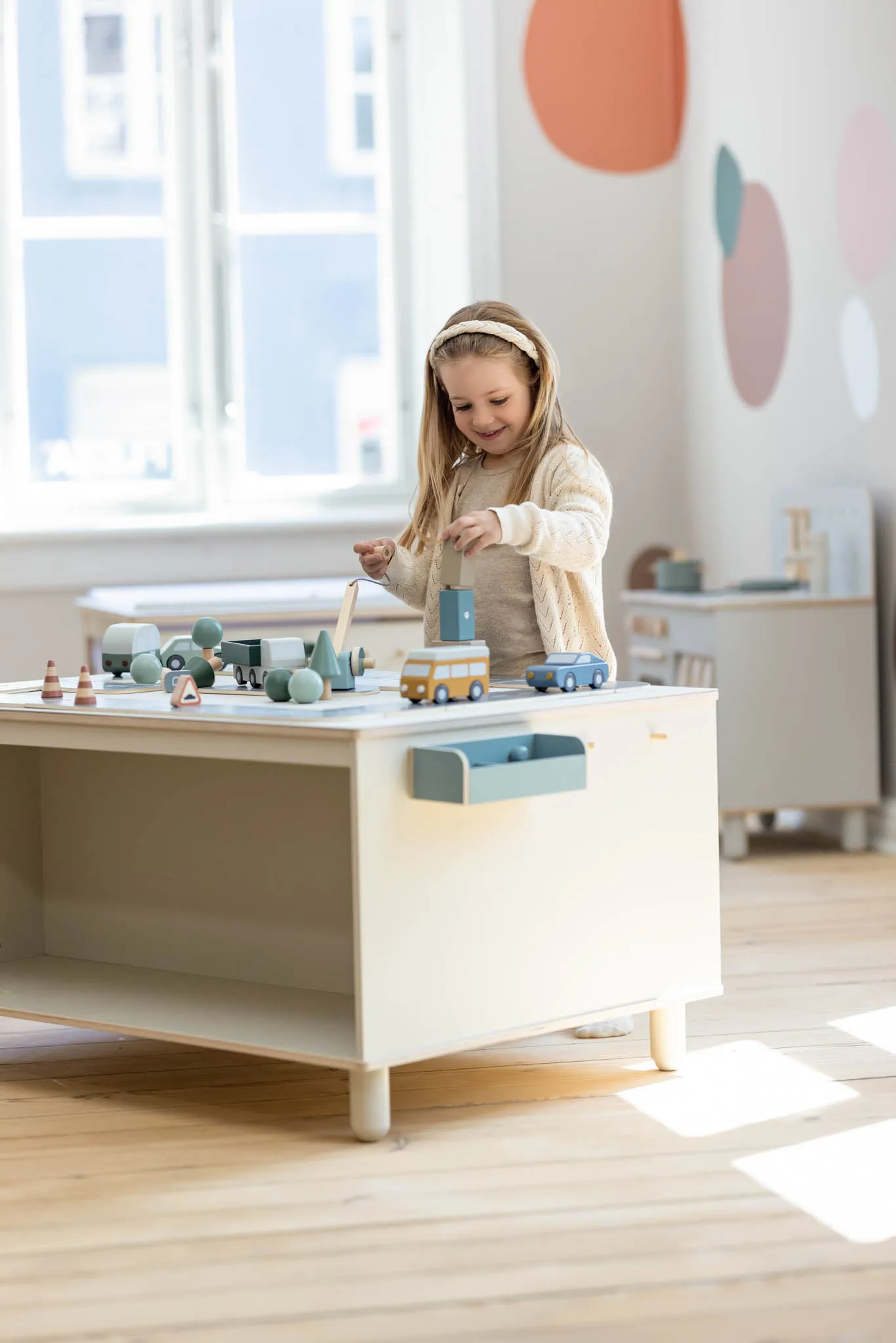 Play プレイテーブル 70x100 cm, Grey FLEXA