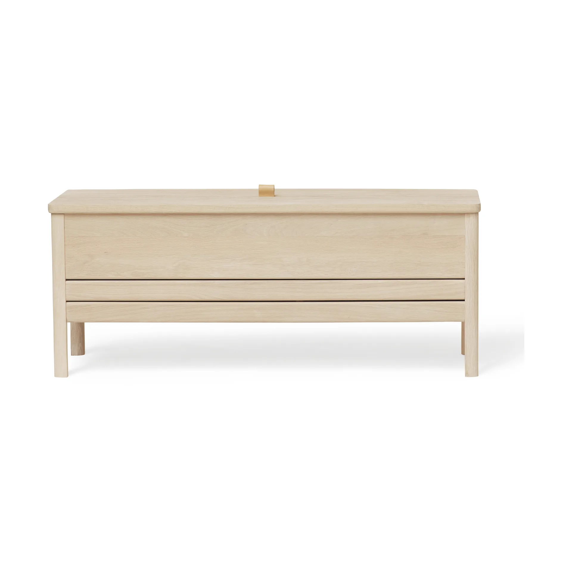 A Line 収納ベンチ 111 cm, White oak Form & Refine