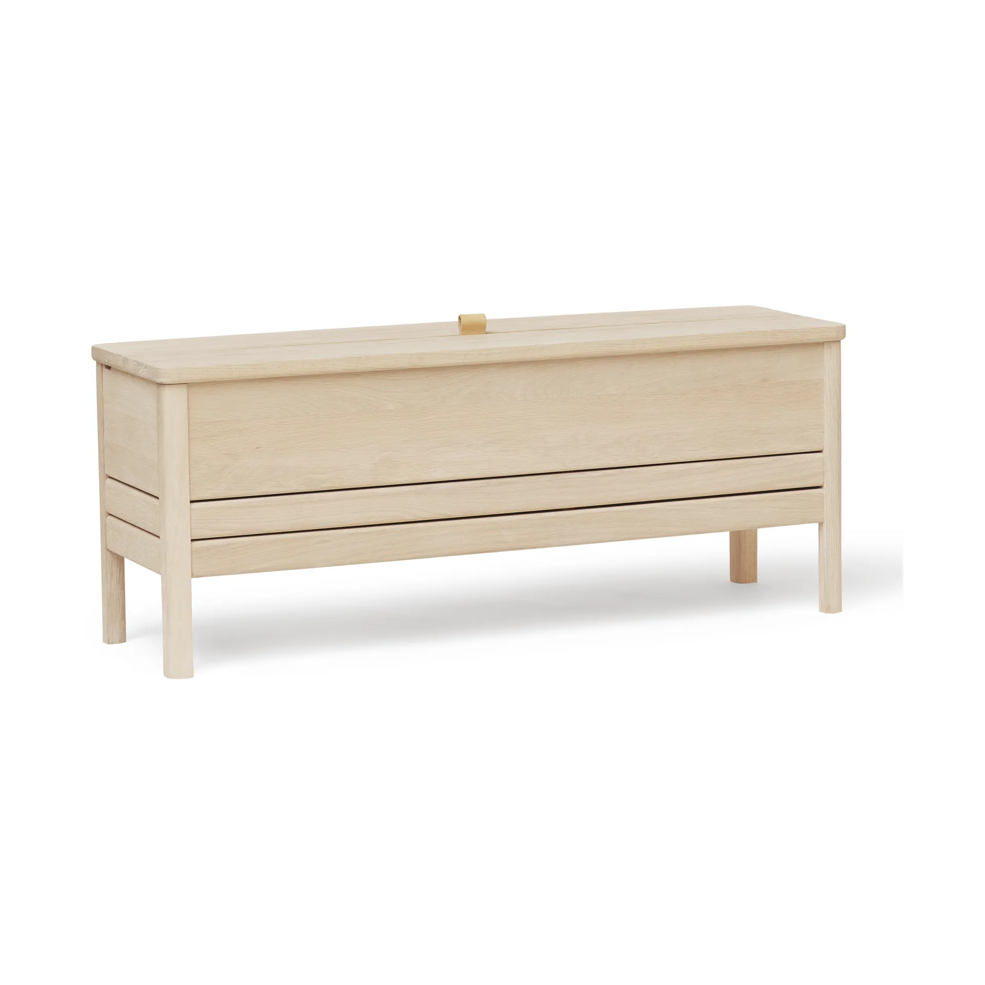 A Line 収納ベンチ 111 cm, White oak Form & Refine
