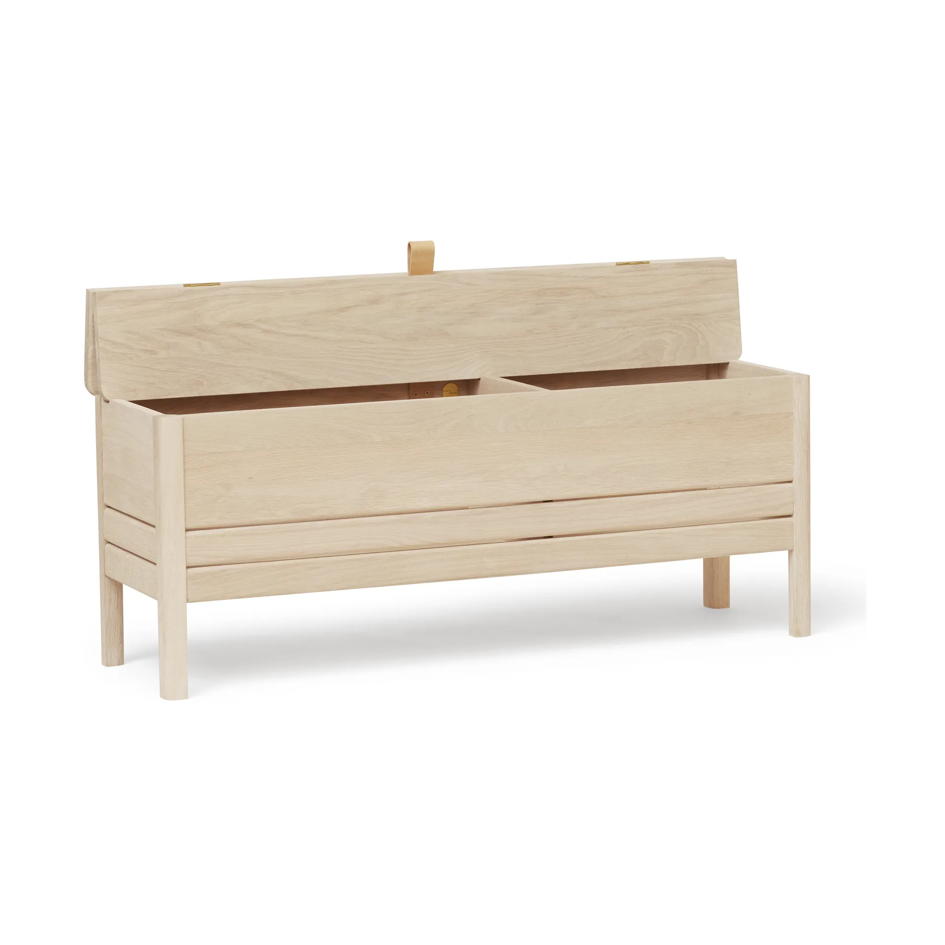 A Line 収納ベンチ 111 cm, White oak Form & Refine