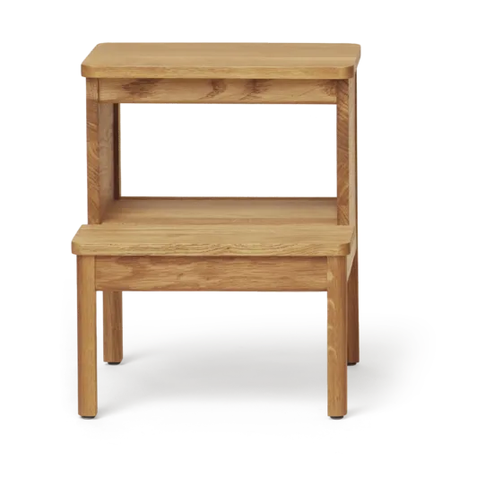 A line ラウンド ステップスツール - Oak, Ø38x47.5 cm - Form & Refine