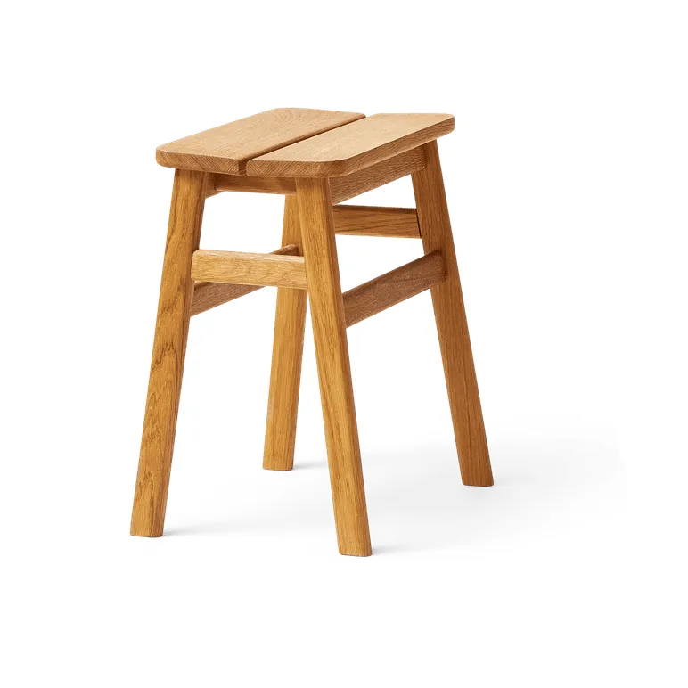 Angle Standard ラウンド スツール 45 cm, Oak, Ø32x46 cm Form & Refine