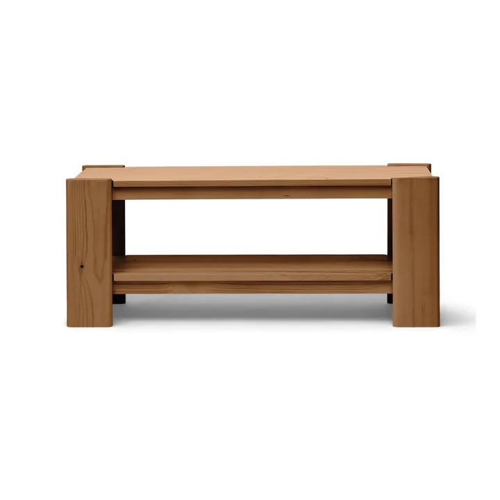 Beam ベンチ - Deep brown pine, 112x45x33 cm - Form & Refine