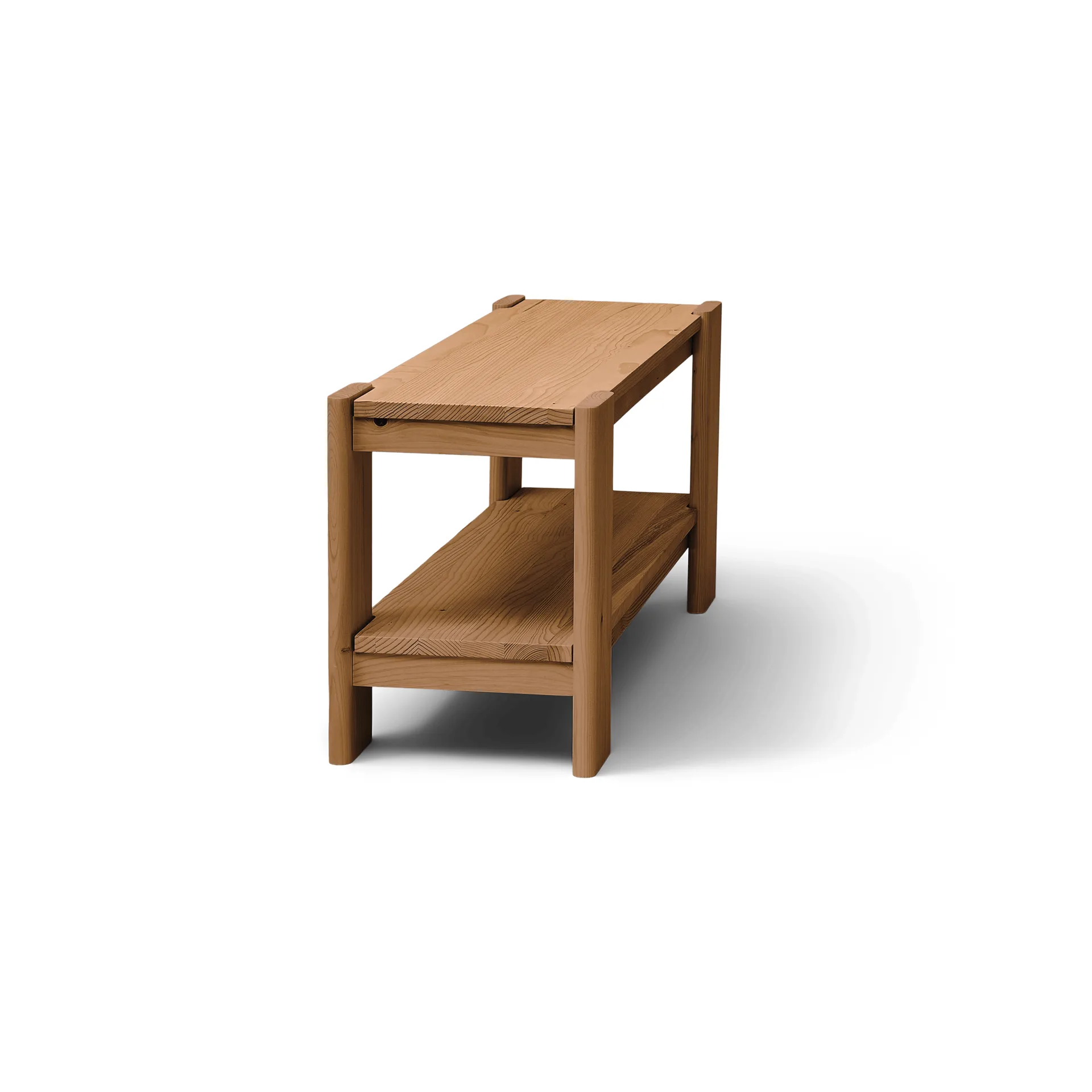 Beam ベンチ, Deep brown pine, 112x45x33 cm Form & Refine