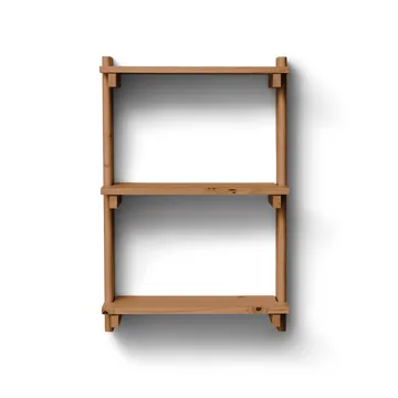 Beam シェルフ ウォールシェルフ - Deep brown pine, 60x90.5x25 cm - Form & Refine