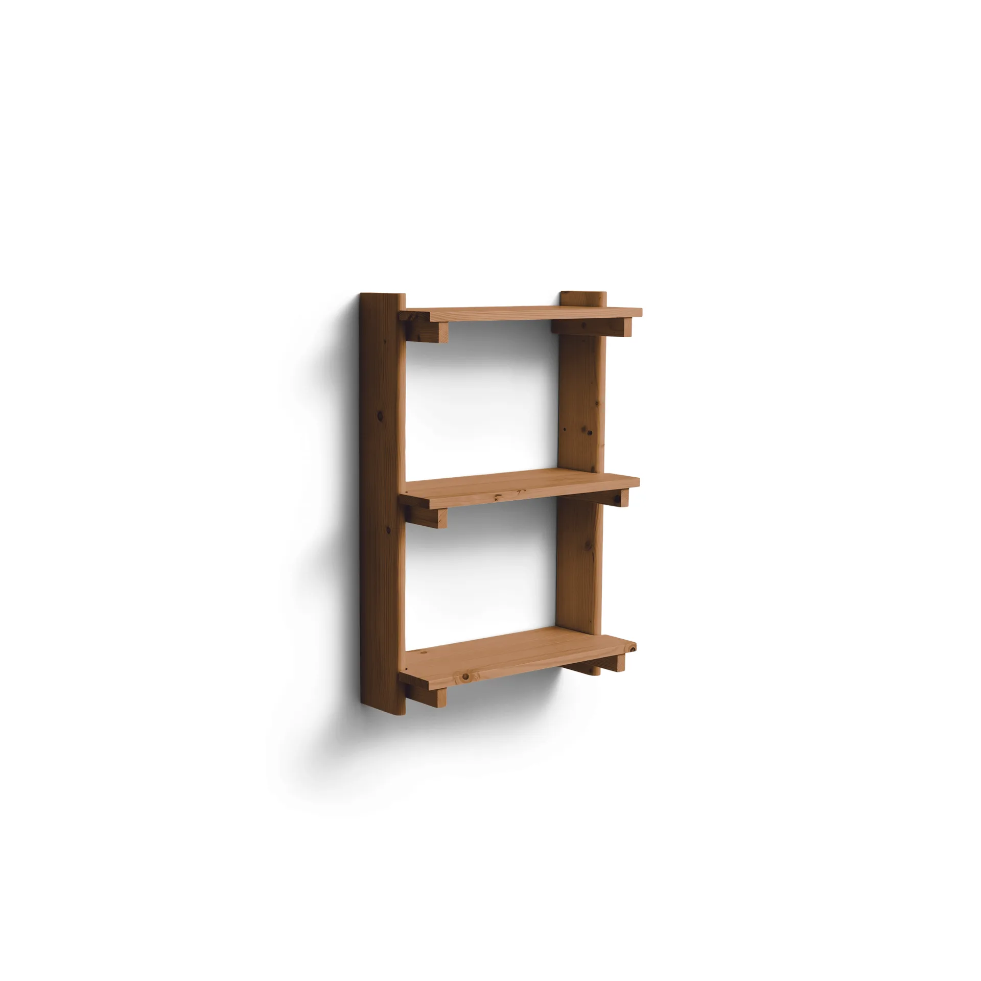 Beam シェルフ ウォールシェルフ, Deep brown pine, 60x90.5x25 cm Form & Refine