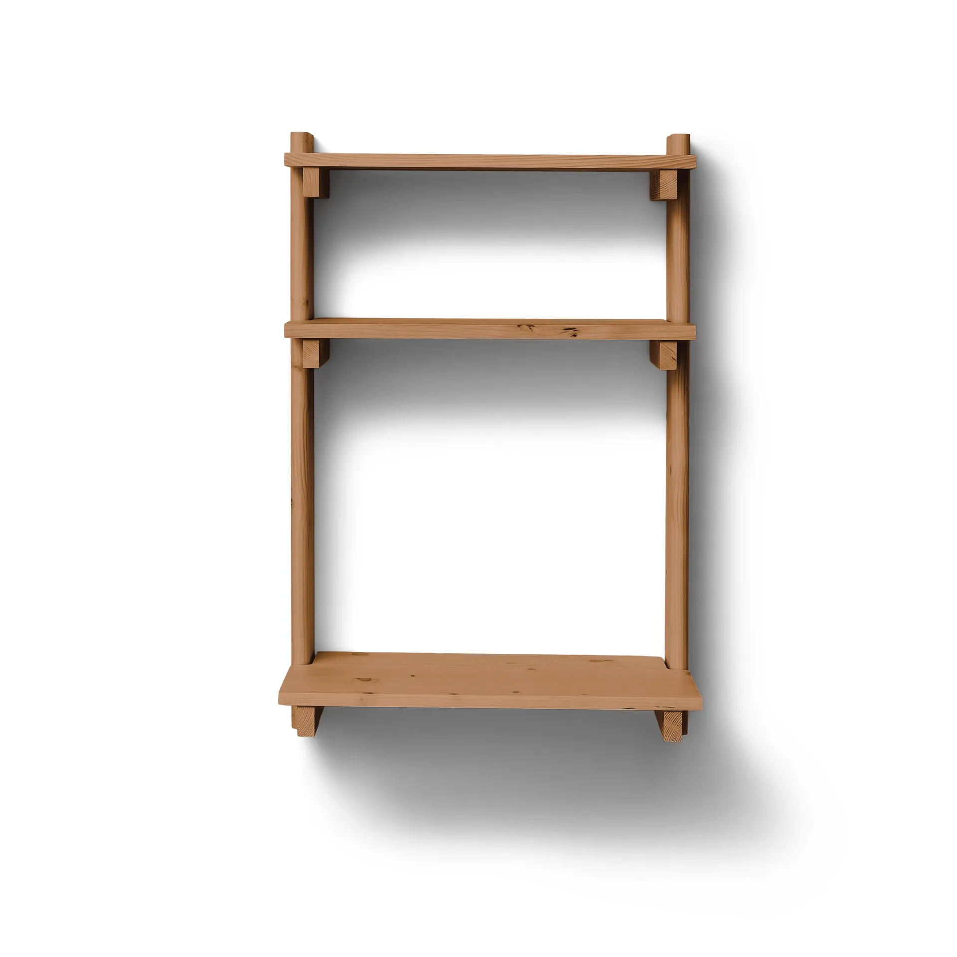 Beam Office シェルフ デスク付き, Deep brown pine, 60x90.5x40 cm Form & Refine