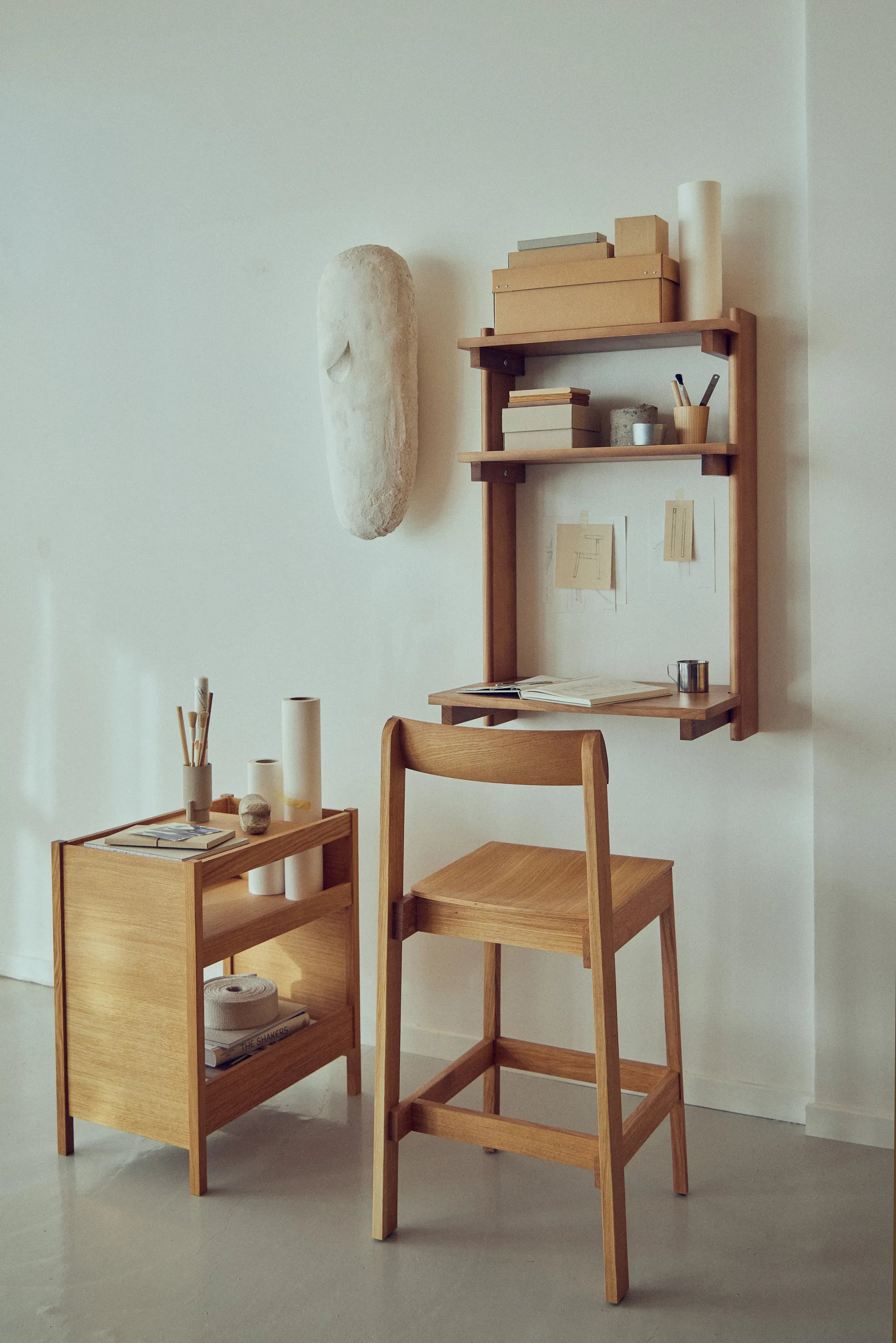 Blueprint バースツール, Oak, 65 cm Form & Refine